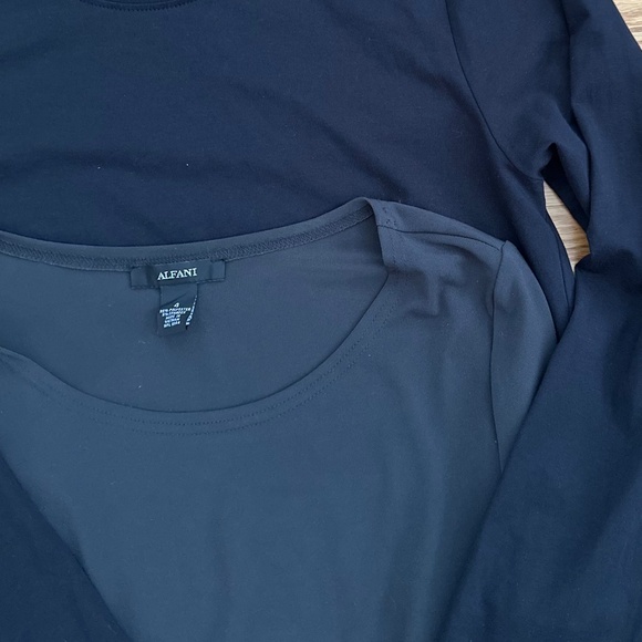 Alfani NWOT Asymmetric 3/4 Sleeve Jewel Neck Dress  (4) - Picture 13 of 13